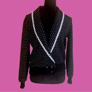 Vintage polka dot cardigan